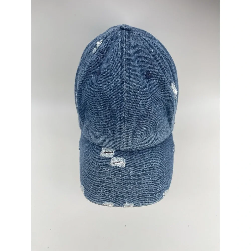 KBETHOS Vintage Distressed Denim Dad Hat Blue‎ Adjustable Cotton Cap Unisex